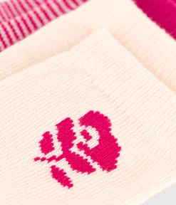 Petit Bateau Socken, Schühchen*2 Paar Baby-Socken aus Baumwolle mit Blumenmotiv variante 1