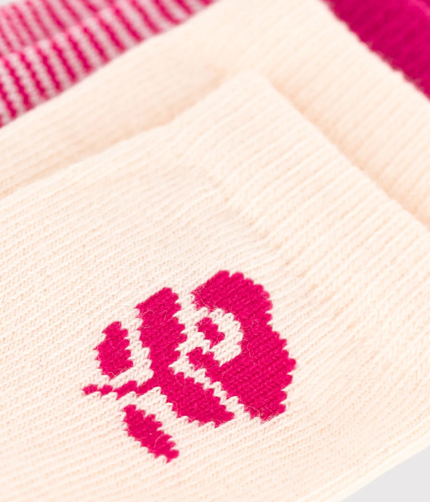 Petit Bateau Socken, Schühchen*2 Paar Baby-Socken aus Baumwolle mit Blumenmotiv variante 1
