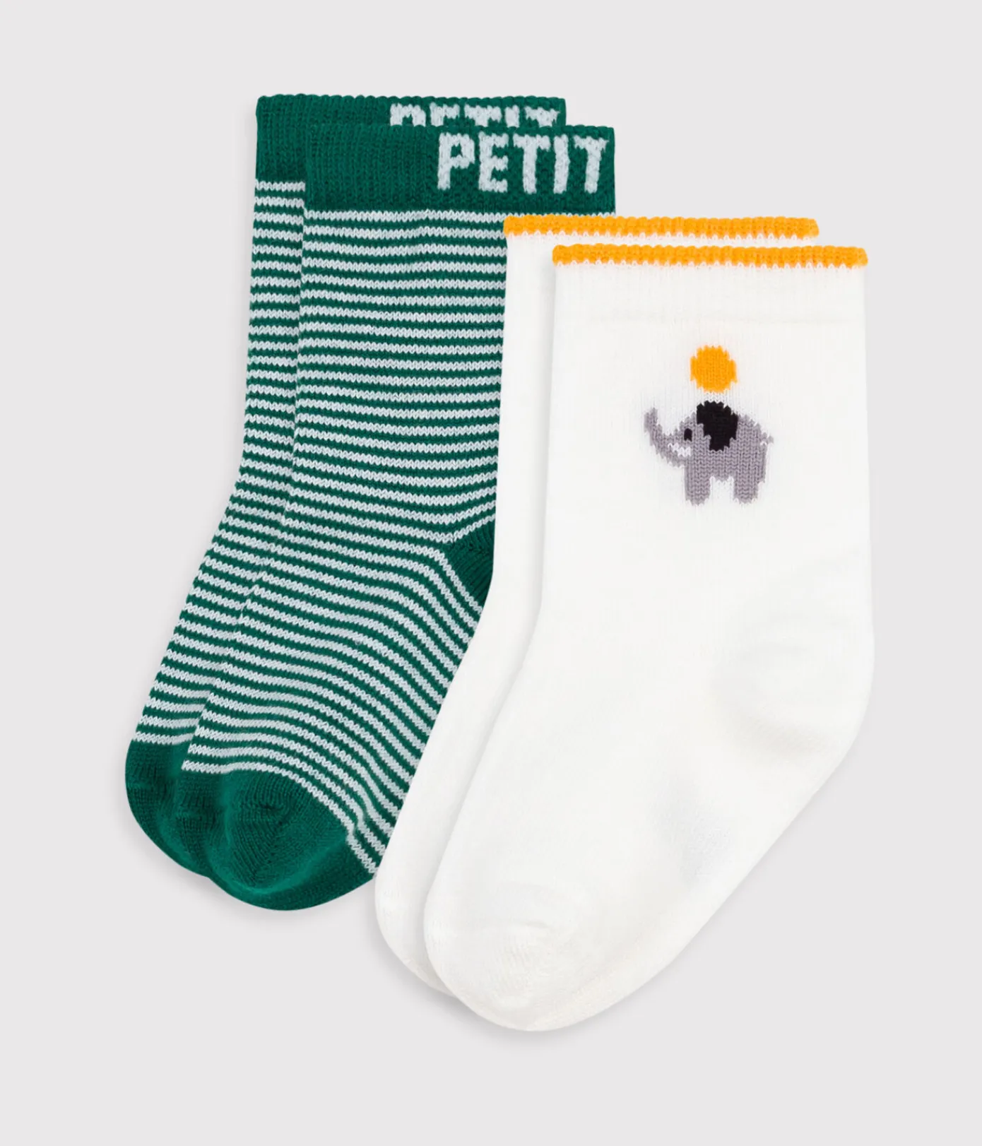 Petit Bateau Socken, Schühchen*2 Paar Babysocken aus Baumwolle variante 1