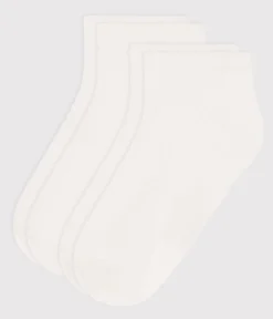 Petit Bateau Socken, Hausschuhe|Socken, Strumpfhosen*2 PAAR EINFACHE WEISSE BAUMWOLLSOCKEN FÜR KINDER weiss MARSHMALLOW