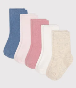 Petit Bateau Socken, Schühchen*5 Paar einfarbige Babysocken aus Baumwolle variante 2