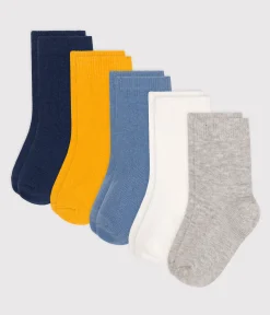 Petit Bateau Socken, Schühchen*5 Paar einfarbige Babysocken aus Baumwolle variante 1