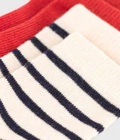 Petit Bateau Socken, Schühchen*2 Paar gestreifte Babysocken aus Baumwolle variante 1