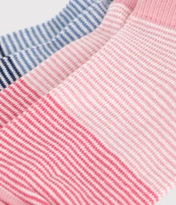 Petit Bateau Socken, Strumpfhosen*2 Paar Kindersocken für Mädchen aus Milleraies-Baumwolle variante 1