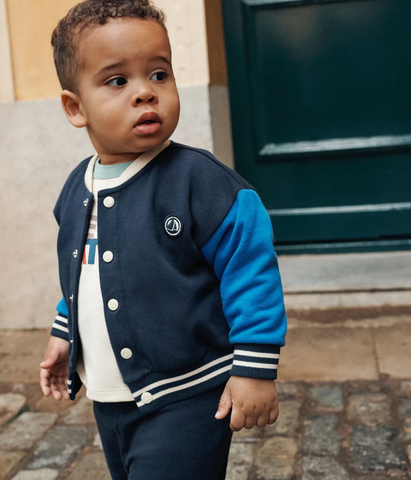 Petit Bateau Pullover, Cardigans*Baby College-Jacke aus Molton SMOKING/ CALVIN