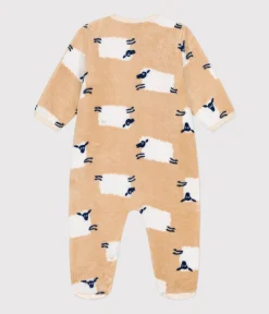 Petit Bateau Schlafanzüge, Strampler*Baby Overall-Pyjama aus Fleece TRENCH/ MULTICO