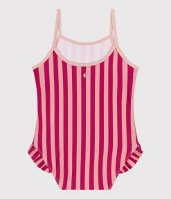 Petit Bateau Bademode, Uv-Kleidung*Baby-Badeanzug rosa DELHI/ SALINE