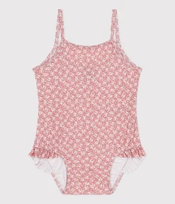 Petit Bateau Bademode, Uv-Kleidung*Baby-Badeanzug PANTY/ MARSHMALLOW