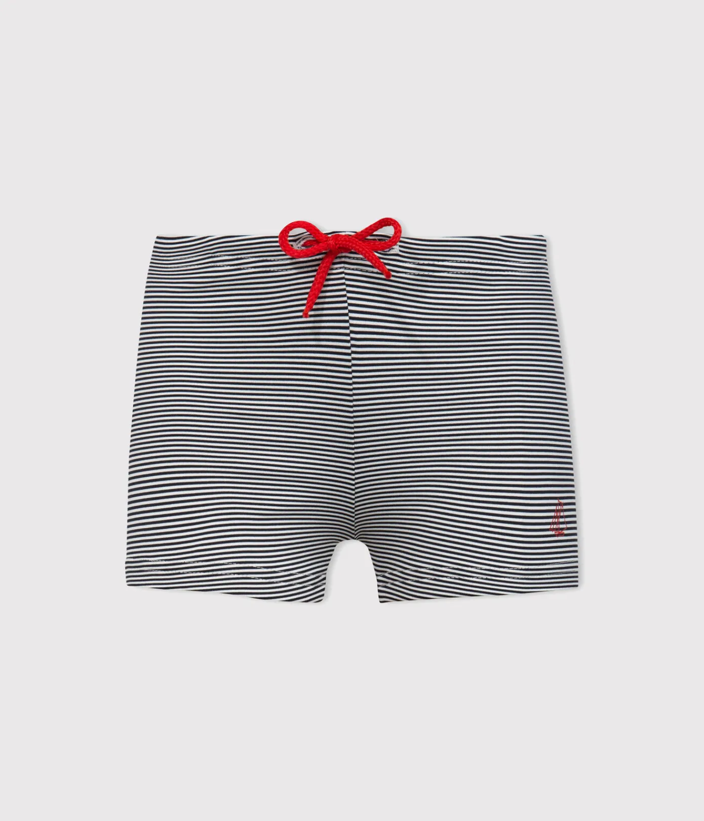 Petit Bateau Bademode, Uv-Kleidung*Baby-Badehose UPF 50+ blau ABYSSE/weiss LAIT