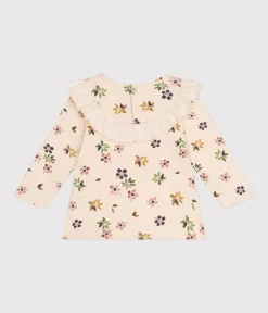 Petit Bateau T-Shirts, Oberteile*Baby-Bluse aus Doppeljersey weiss AVALANCHE/ MULTICO