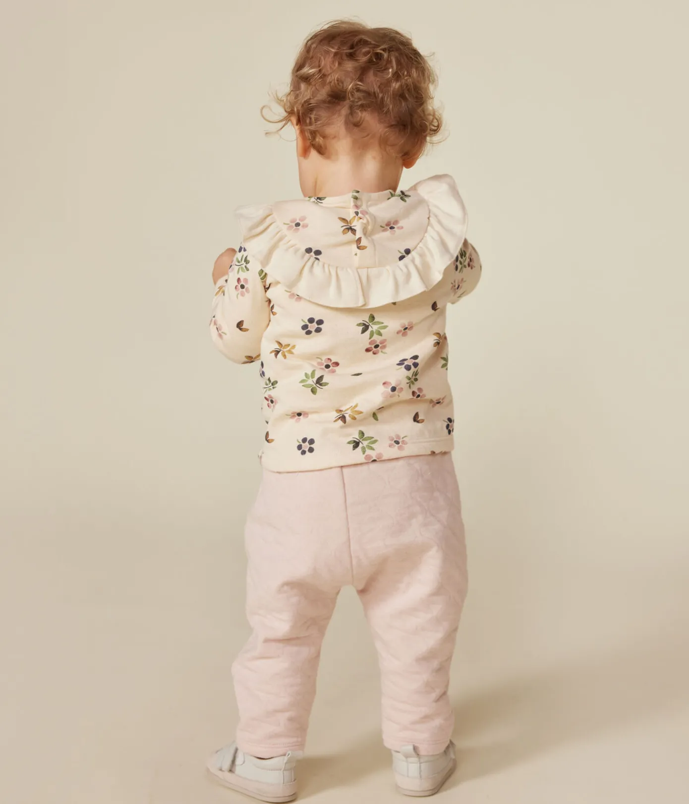 Petit Bateau T-Shirts, Oberteile*Baby-Bluse aus Doppeljersey weiss AVALANCHE/ MULTICO