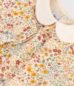 Petit Bateau T-Shirts, Oberteile*Baby-Bluse mit Kragen aus Baumwolle weiss AVALANCHE/ MULTICO