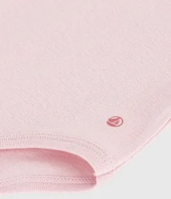 Petit Bateau T-Shirts, Oberteile*Baby-Body mit Rollkragen aus einfarbiger Baumwolle rosa JOLI