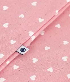 Petit Bateau Schlafanzüge, Strampler|Newborn*Baby-Bodyjama aus Doppeljersey mit kleinen Herzen rosa CHARME/weiss MARSHMALLOW