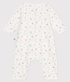 Petit Bateau Newborn|Schlafanzüge, Strampler*Baby-Bodyjama ohne Füßchen aus Baumwolle mit Frucht-Motiv weiss MARSHMALLOW/weiss MULTICO