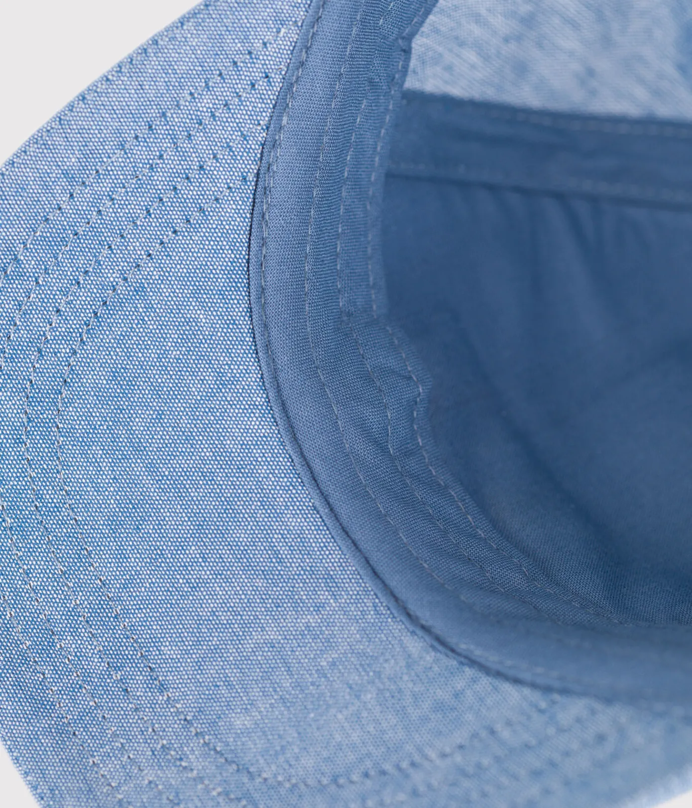 Petit Bateau Accessoires, Sonnenhüte, Caps*Baby-Cap aus hellem Denim blau DENIM CLAIR
