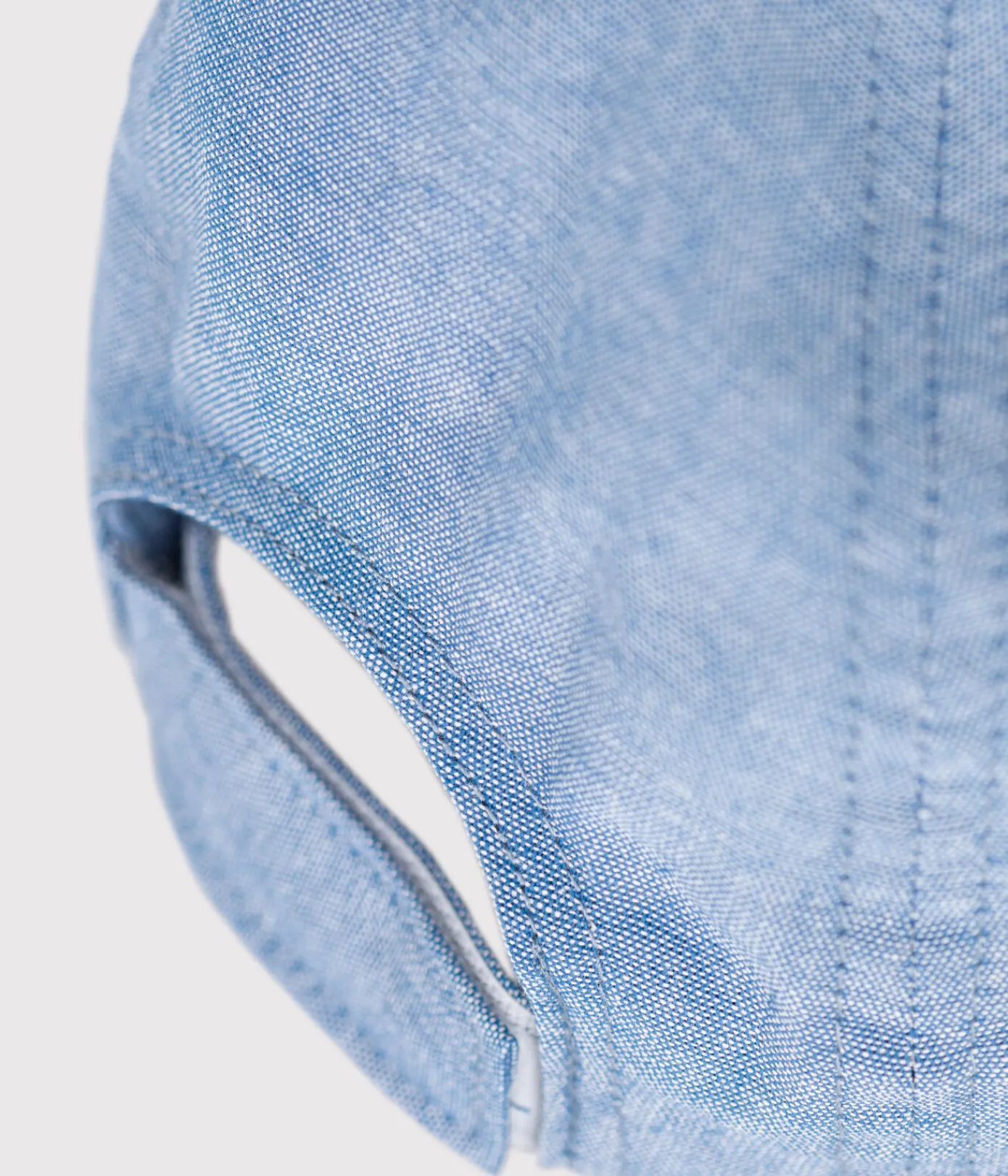 Petit Bateau Accessoires, Sonnenhüte, Caps*Baby-Cap aus hellem Denim blau DENIM CLAIR