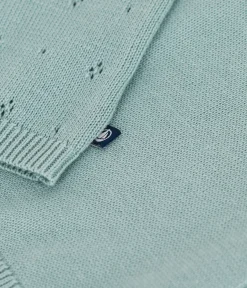 Petit Bateau Pullover, Cardigans*Baby-Cardigan aus Baumwolle mit Zierstrick grün PAUL