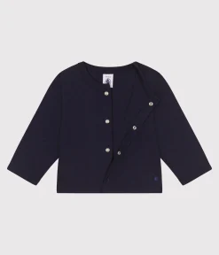 Petit Bateau Pullover, Cardigans*Baby-Cardigan aus Baumwolle blau SMOKING