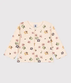 Petit Bateau Pullover, Cardigans*Baby-Cardigan aus Doppeljersey weiss AVALANCHE/ MULTICO