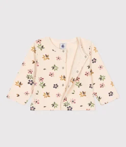 Petit Bateau Pullover, Cardigans*Baby-Cardigan aus Doppeljersey weiss AVALANCHE/ MULTICO