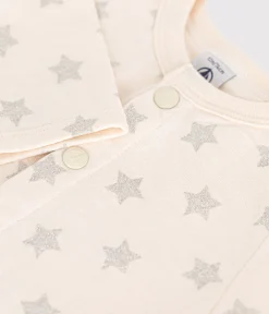Petit Bateau Pullover, Cardigans*Baby-Cardigan aus Doppeljersey mit Sternenprint beige AVALANCHE/ ARGENT