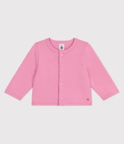 Petit Bateau Pullover, Cardigans*Baby-Cardigan aus einfarbiger Baumwolle BOUDOIR