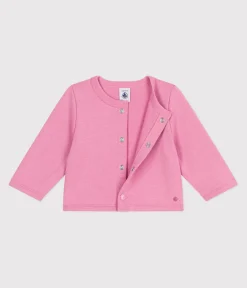 Petit Bateau Pullover, Cardigans*Baby-Cardigan aus einfarbiger Baumwolle BOUDOIR
