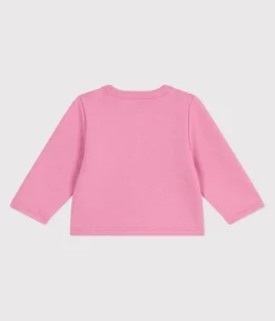 Petit Bateau Pullover, Cardigans*Baby-Cardigan aus einfarbiger Baumwolle BOUDOIR