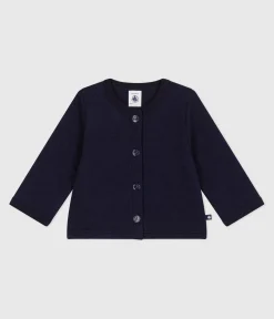 Petit Bateau Pullover, Cardigans*Baby-Cardigan aus festem Baumwollstoff mit Herzmotiv SOIR