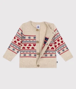 Petit Bateau Pullover, Cardigans*Baby-Cardigan aus Strick mit Wollanteil weiss AVALANCHE/ MULTICO