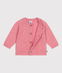 Petit Bateau Pullover, Cardigans*Baby-Cardigan aus Strick mit Wollanteil rosa ROSELINE CHINE