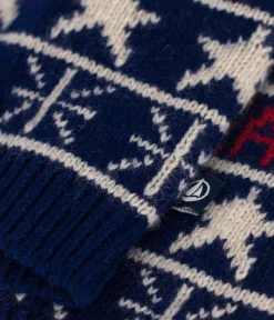 Petit Bateau Pullover, Cardigans*Baby-Cardigan aus Strick mit Wollanteil blau MEDIEVAL/weiss MULTICO