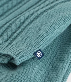 Petit Bateau Pullover, Cardigans|Newborn*Baby-Cardigan aus Wolle und Baumwolle grün PAUL