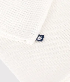 Petit Bateau Pullover, Cardigans|Newborn*Baby-Cardigan kraus rechts gestrickt aus Baumwolle weiss MARSHMALLOW