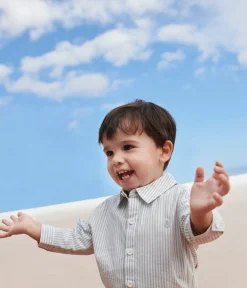 Petit Bateau T-Shirts, Oberteile*Baby-Hemd aus Baumwolle mit Streifen PAUL/ ECUME
