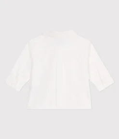 Petit Bateau T-Shirts, Oberteile*Baby-Hemd aus einfarbiger Baumwolle. weiss ECUME