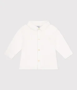 Petit Bateau T-Shirts, Oberteile*Baby-Hemd aus Popeline weiss ECUME
