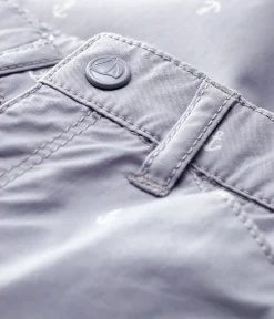Petit Bateau Shorts, Hosen, Leggings*Baby-Hose aus besticktem Twill Jungen grau CONCRETE
