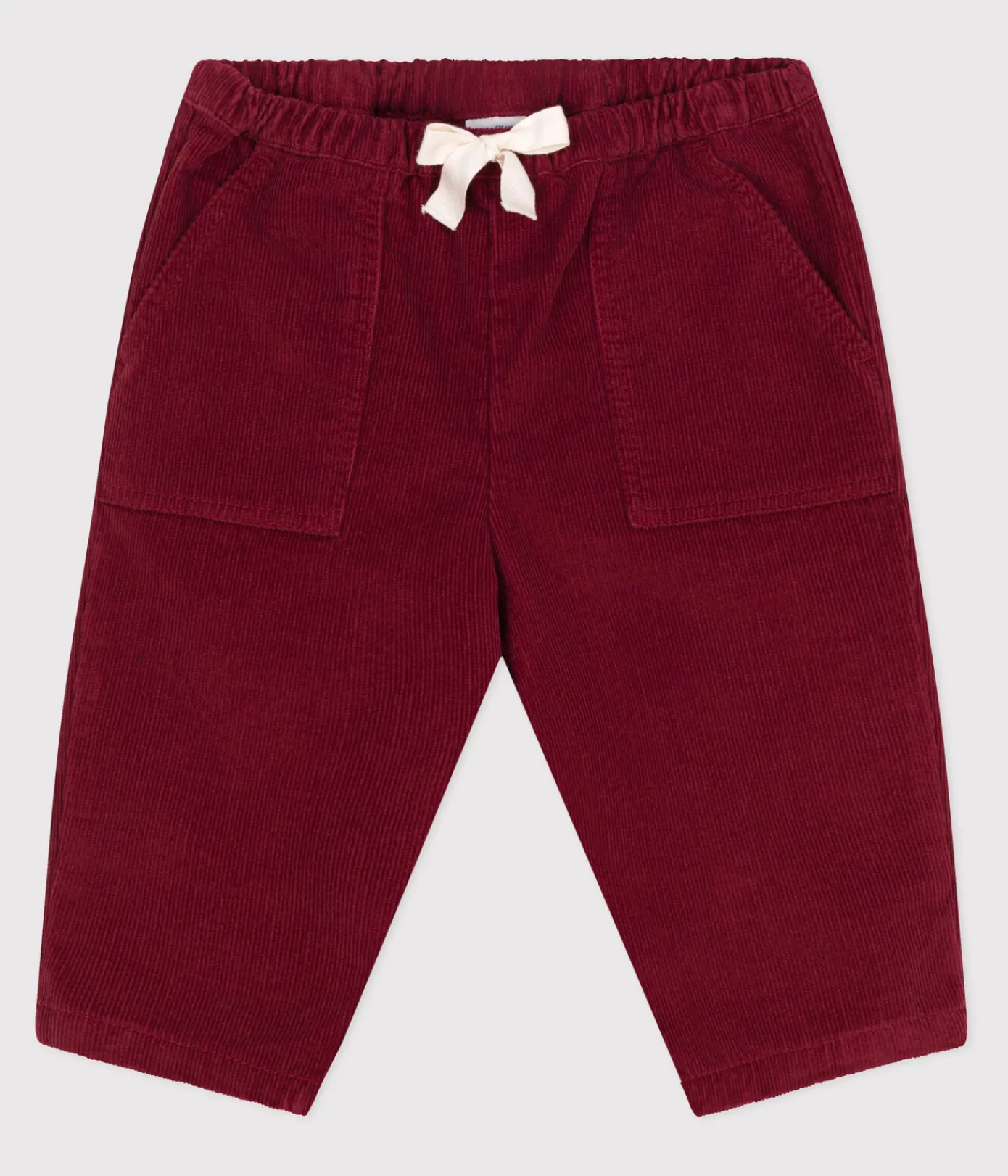 Petit Bateau Shorts, Hosen, Leggings*Baby-Hose aus einfarbigem Fein-Cord AMARANTE