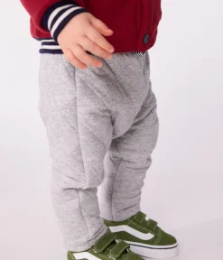 Petit Bateau Shorts, Hosen, Leggings*Baby-Hose aus einfarbigem festen Baumwollstoff grau FUMEE CHINE