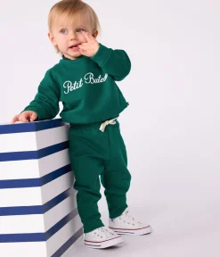 Petit Bateau Shorts, Hosen, Leggings*Baby-Hose aus einfarbiger Baumwolle grün EVERGREEN