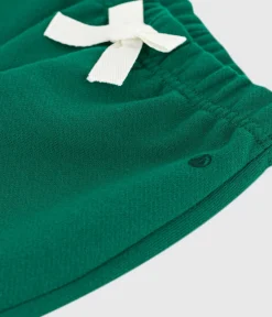 Petit Bateau Shorts, Hosen, Leggings*Baby-Hose aus einfarbiger Baumwolle grün EVERGREEN