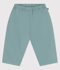 Petit Bateau Shorts, Hosen, Leggings*Baby-Hose aus einfarbiger Baumwolle und Leinen grün PAUL
