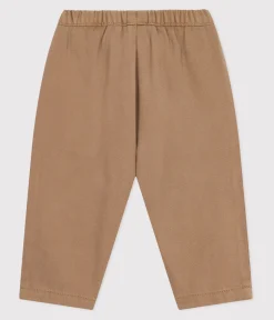 Petit Bateau Shorts, Hosen, Leggings*Baby-Hose aus einfarbiger Baumwolle mit Aufnäher im Cargo-Stil beige ROCHE CLAIR