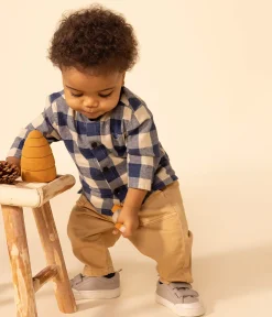 Petit Bateau Shorts, Hosen, Leggings*Baby-Hose aus farbigem Denim beige TOURONE