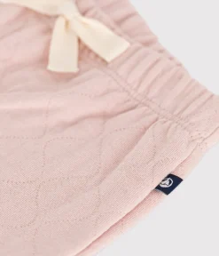 Petit Bateau Shorts, Hosen, Leggings*Baby-Hose aus gestepptem Doppeljersey rosa SALINE