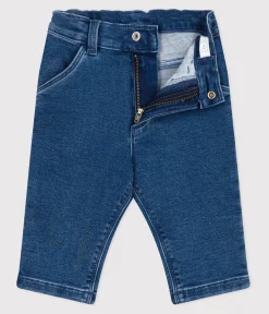 Petit Bateau Shorts, Hosen, Leggings*Baby-Hose aus Jeansstoff mit Elastan-Anteil blau BLEU DELAVE