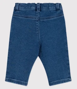 Petit Bateau Shorts, Hosen, Leggings*Baby-Hose aus Jeansstoff mit Elastan-Anteil blau BLEU DELAVE