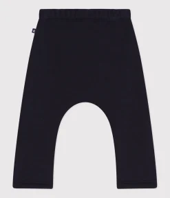 Petit Bateau Shorts, Hosen, Leggings*Baby-Hose aus weichem und warmen Molton blau SMOKING